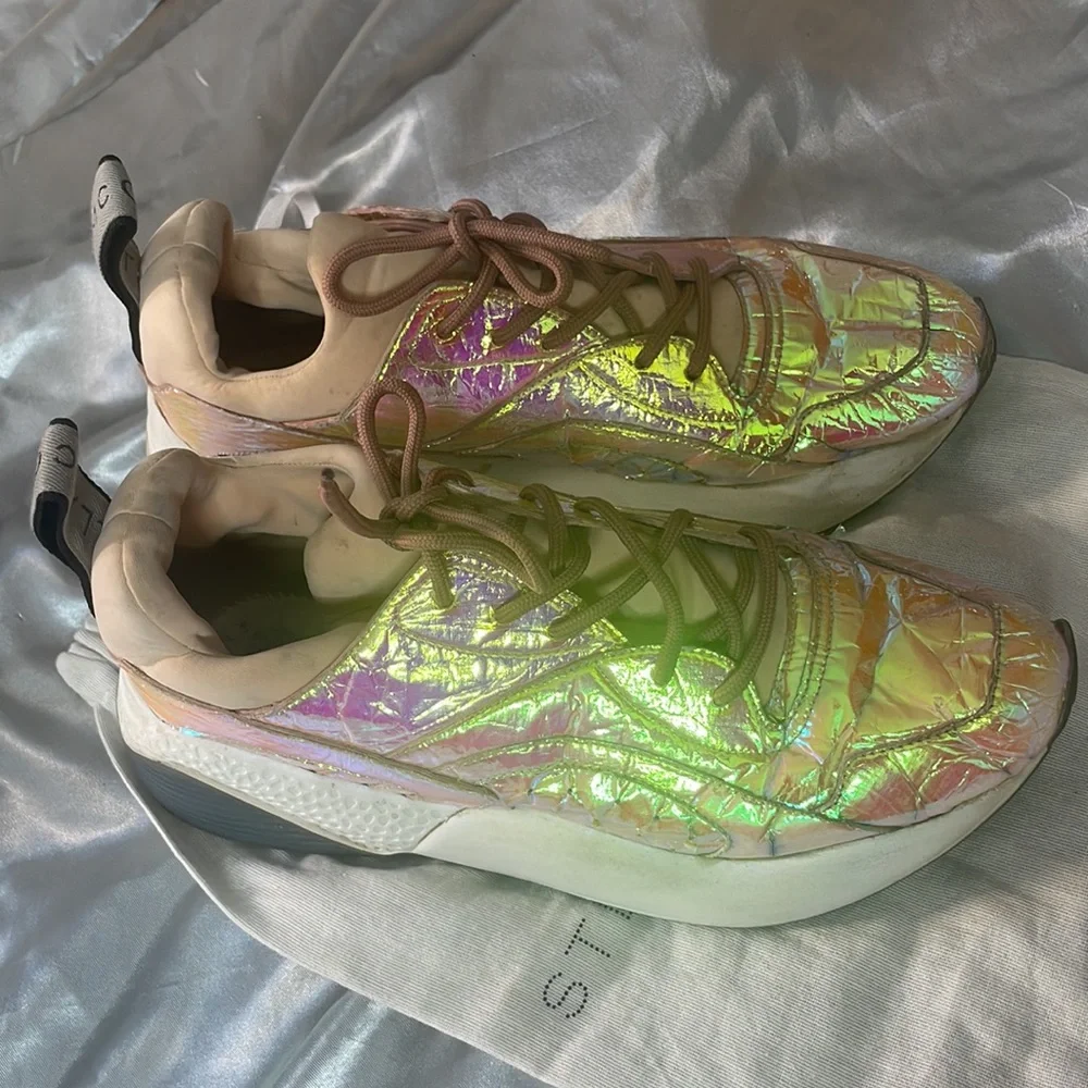 STELLA MCCARTNEY Holographic Eclypse 50 Sneakers Size 41 or 11 - Picture 3 of 12